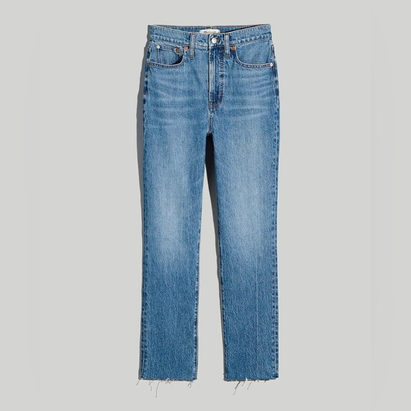 Madewell Petite Perfect Vintage Jean in Earlside Wash: Raw-Hem Edition (NWT) - Picture 3 of 4
